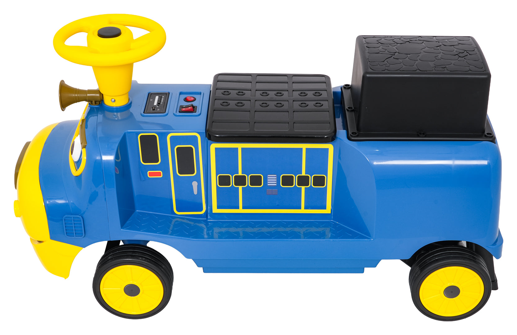 Lokomotiva na akumulator "Blue Station" - dvosjed - plava