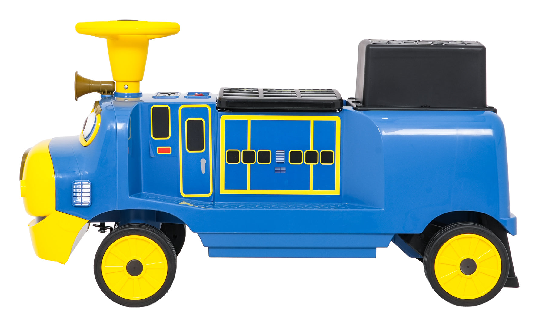 Lokomotiva na akumulator "Blue Station" - dvosjed - plava