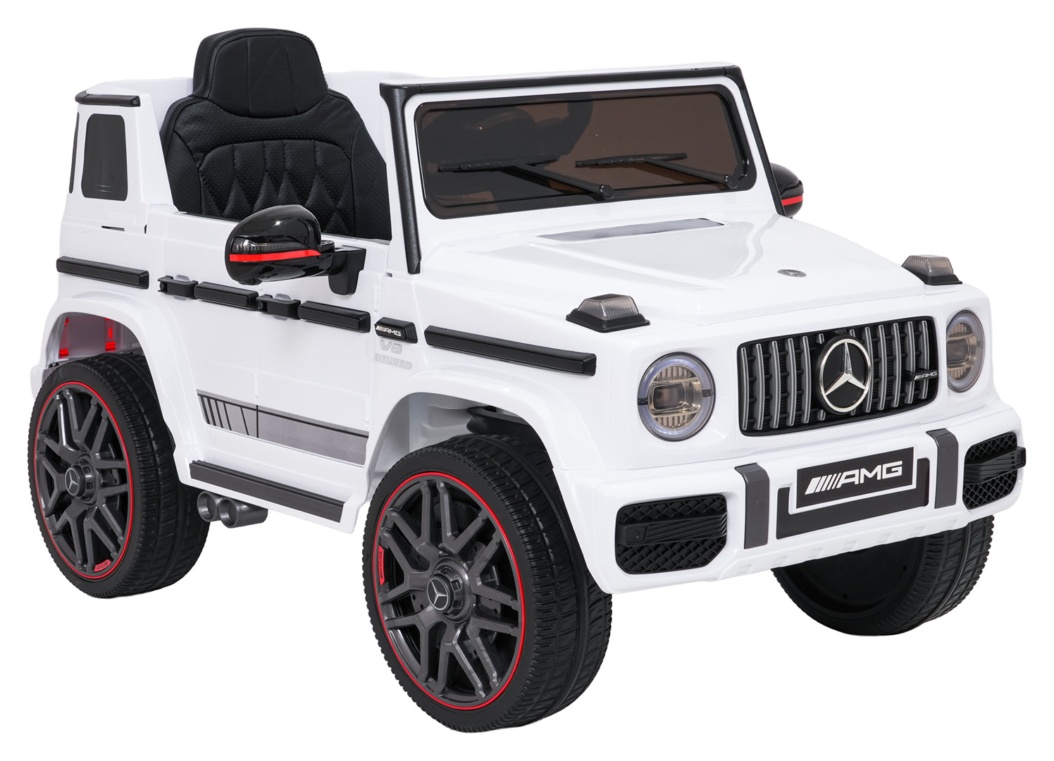 Licencirani auto na akumulator Mercedes G63 AMG LIFT - bijeli