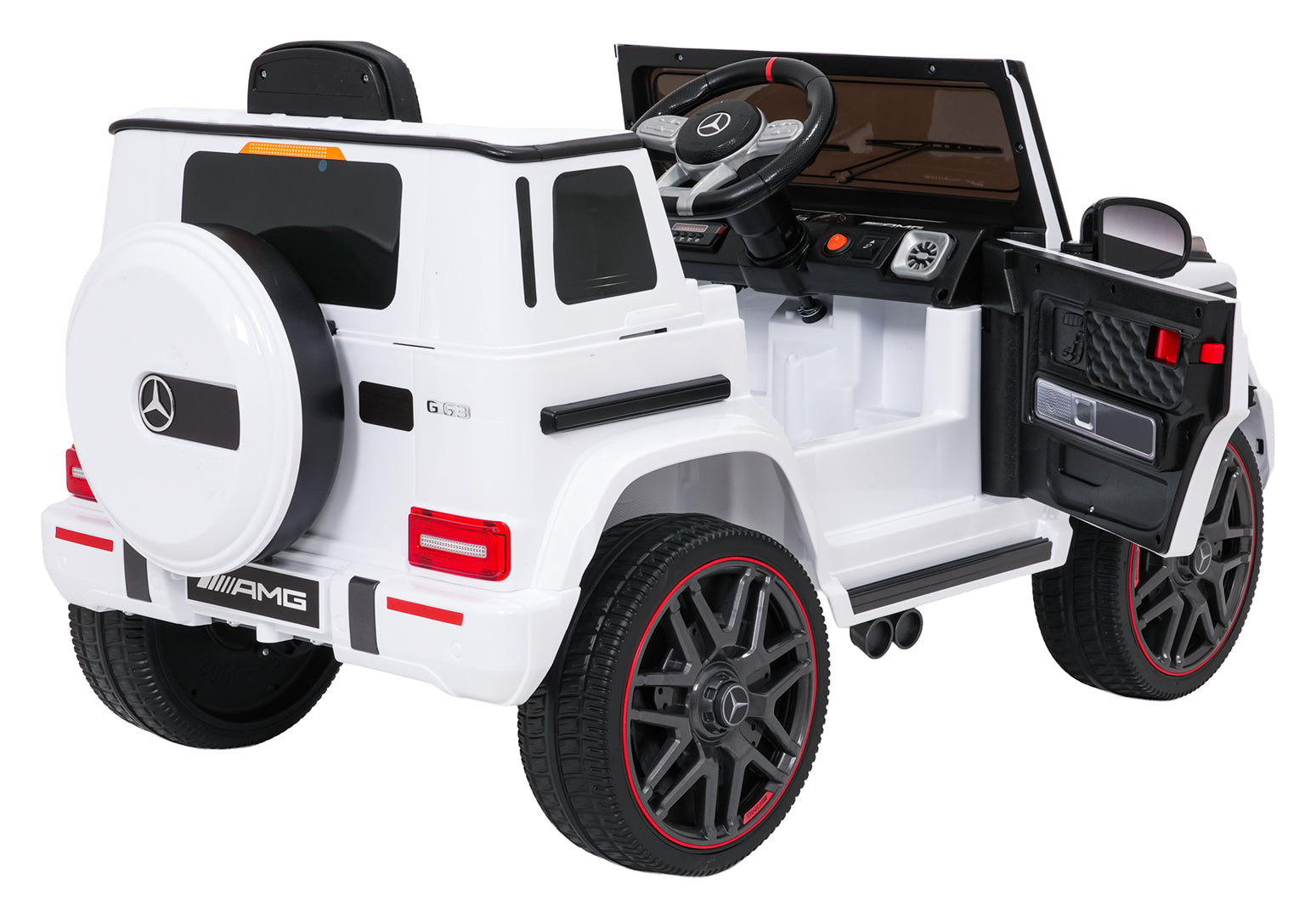 Licencirani auto na akumulator Mercedes G63 AMG LIFT - bijeli