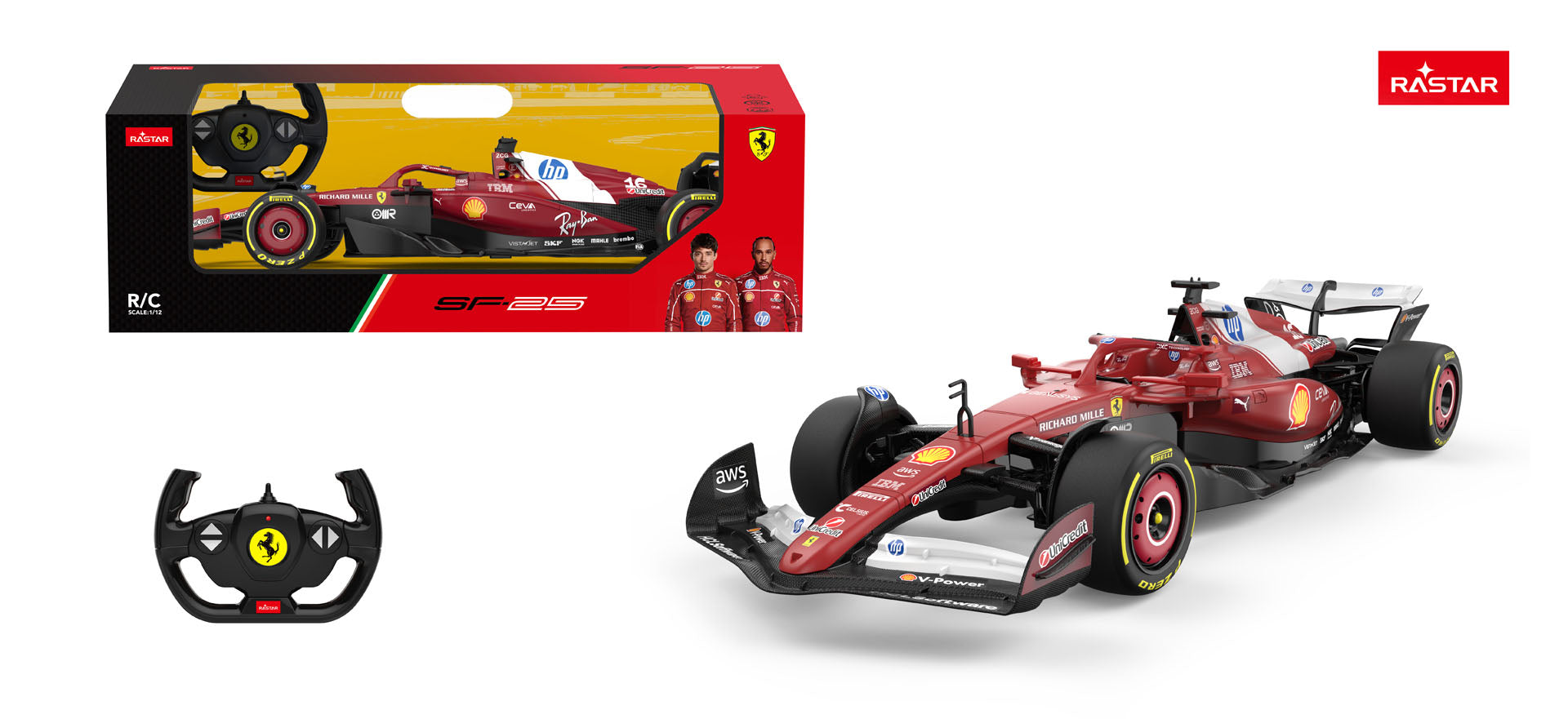 R/C 1:12 Ferrari SF-25 Red RASTAR