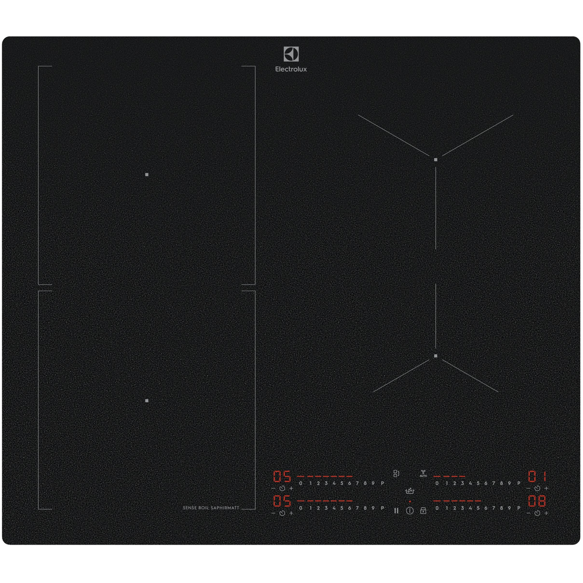 Electrolux EIS62453IZ Crno Ugradbeni 60 cm Indukcijska ploča sa zonom 4 zone(s)
