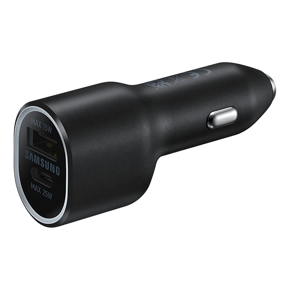 Originální Samsung autonabíječka dvojité rychlé nabíjení (max 25 W + max 15 W) 40 W