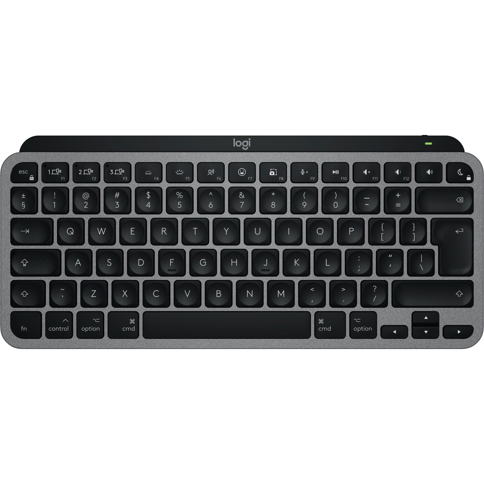 Logitech MX Keys Mini For Mac tipkovnica Kuća / Ured Bluetooth QWERTY US Međunarodna Crno, Sivo