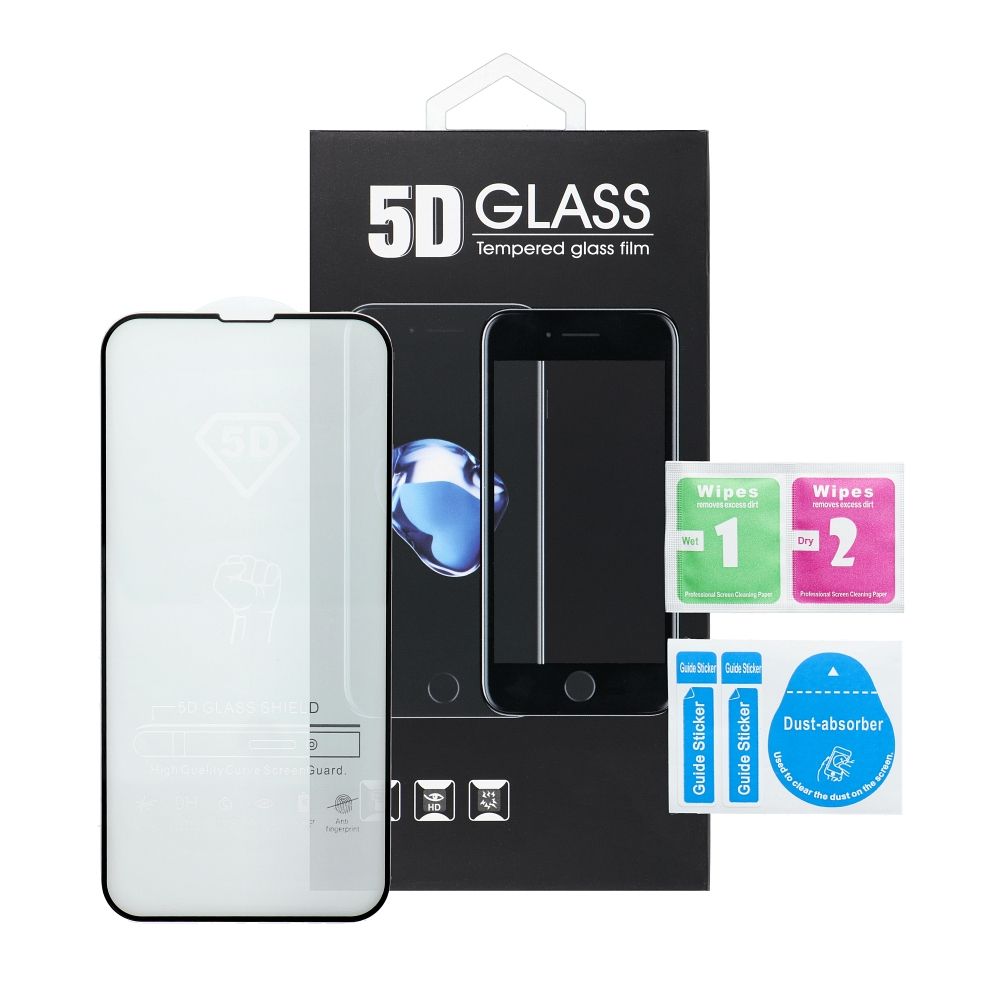 5D kaljeno staklo s punim ljepilom - za Motorola G57 POWER / G57 / G67 POWER