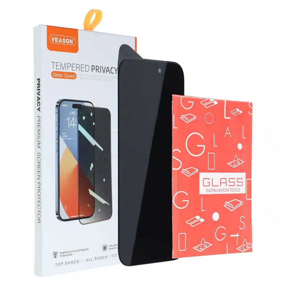 Tvrzené sklo 6D Pro Veason Privacy Glass – pro iPhone 14 Pro černé