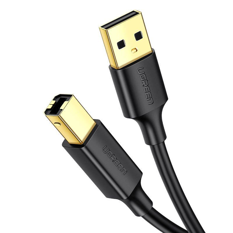 Ugreen US135 USB kabel USB 2.0 2 m USB A USB B 0,48 Gbit/s Crno