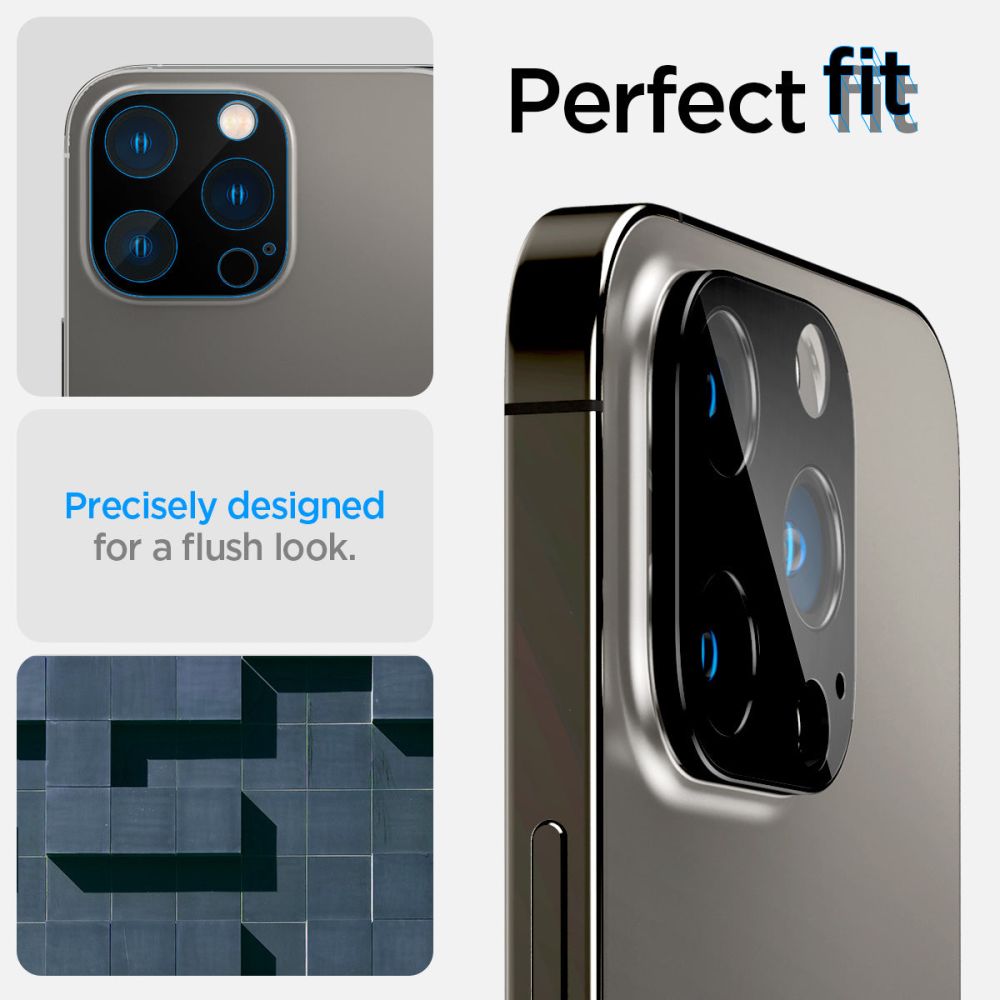 SPIGEN OPTIK.TR OCHRANA FOTOAPARÁTU 2-PACK IPHONE 14 PRO / 14 PRO MAX / 15 PRO / 15 PRO MAX ČERNÁ MASKA