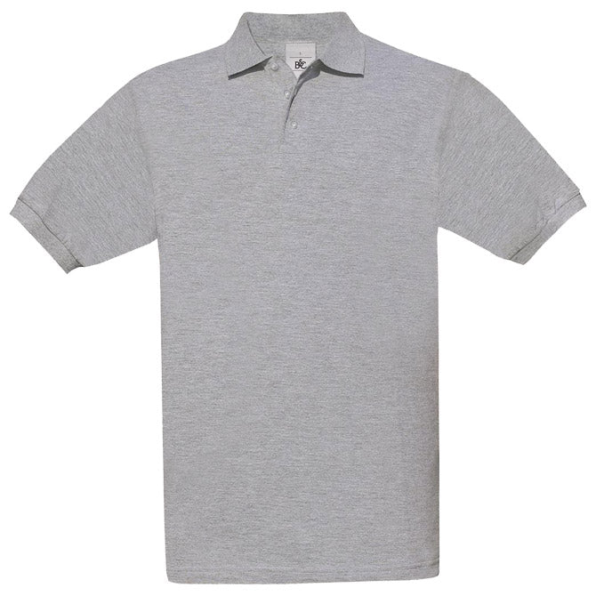 MAJICA KRATKI RUKAVI B&C SAFRAN POLO 180G SVIJETLO SIVA 2XL