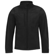 JAKNA ZIP MUŠKA B&C HOODED SOFTSHELL CRNA L