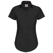 KOŠULJA ŽENSKA KRATKI RUKAVI B&C BLACK TIE 135G CRNA L-EOL!!