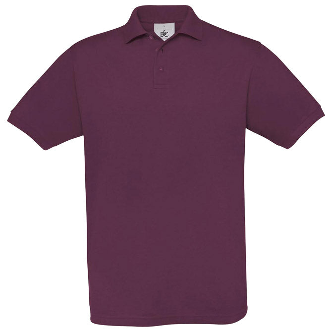 MAJICA KRATKI RUKAVI B&C SAFRAN POLO 180G BORDO M-EOL!!