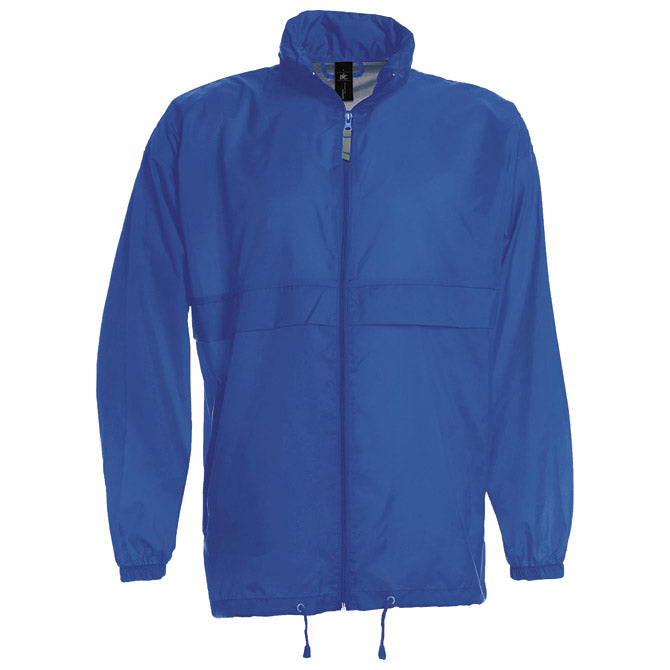 VJETROVKA S KAPULJAČOM ZIP UNISEX B&C SIROCCO ZAGREBAČKO PLAVA 3XL