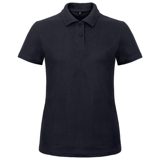 MAJICA KRATKI ROKAVI POLO B&C ID.001/ŽENSKE 180G TEMNO MODRA L