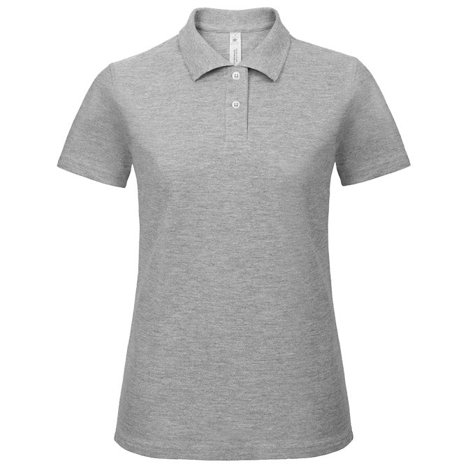 MAJICA KRATKI RUKAVI POLO B&C ID.001/WOMEN 180G SVIJETLO SIVA S