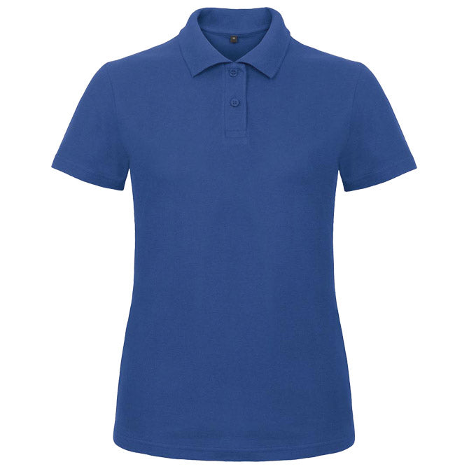 MAJICA KRATEK ROKAV POLO B&C ID.001/ŽENSKA 180G ZAGREBŠKO MODRA 2XL