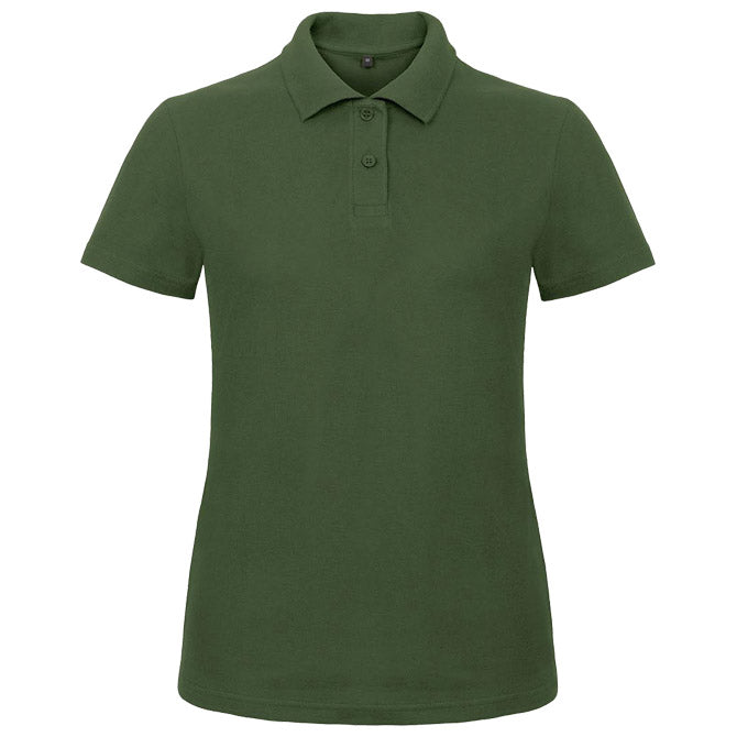 MAJICA KRATKI ROKAVI POLO B&C ID.001FWOMEN 180G TEMNO ZELENA S!!