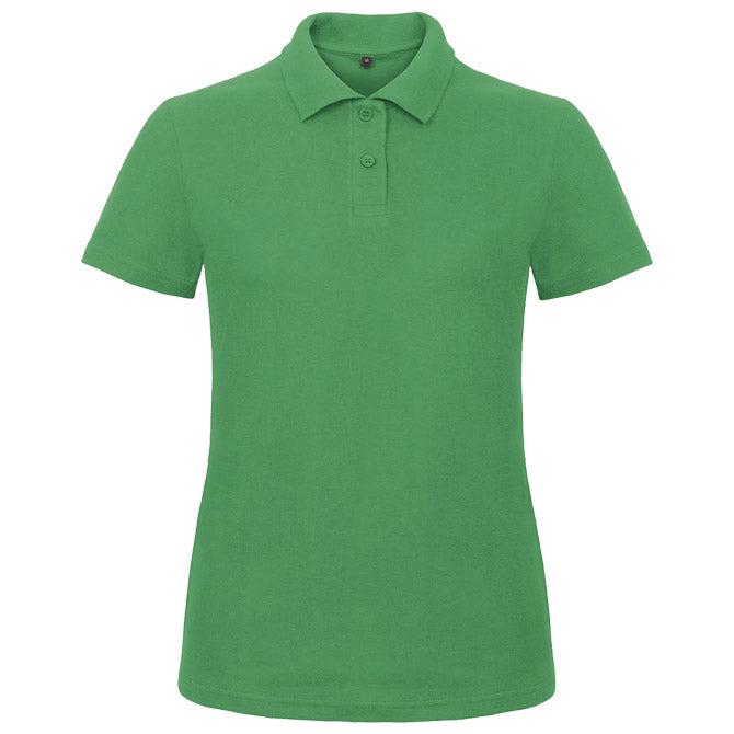 MAJICA KRATKI RUKAVI POLO B&C ID.001/WOMEN 180G TRAVA ZELENA M