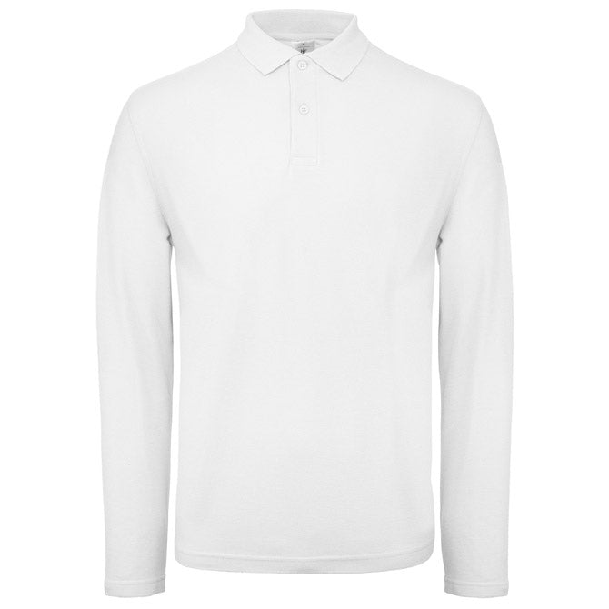 MAJICA DUGI RUKAVI POLO B&C ID.001 LSL 180G BIJELA L