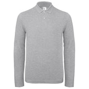 MAJICA DUGI RUKAVI POLO B&C ID.001 LSL 180G SVIJETLO SIVA 2XL