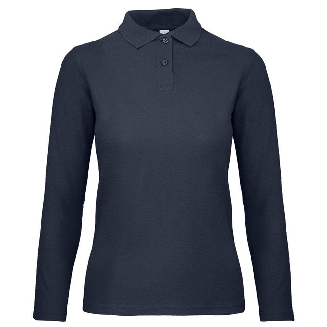 MAJICA DUGI RUKAVI POLO B&C ID.001 LSL/WOMEN 180G TAMNO PLAVA M