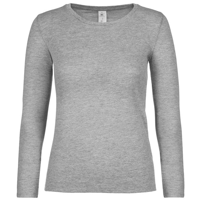 MAJICA DOLGI ROKAVI B&C #E150/WOMEN LSL SVETLO SIVA XL