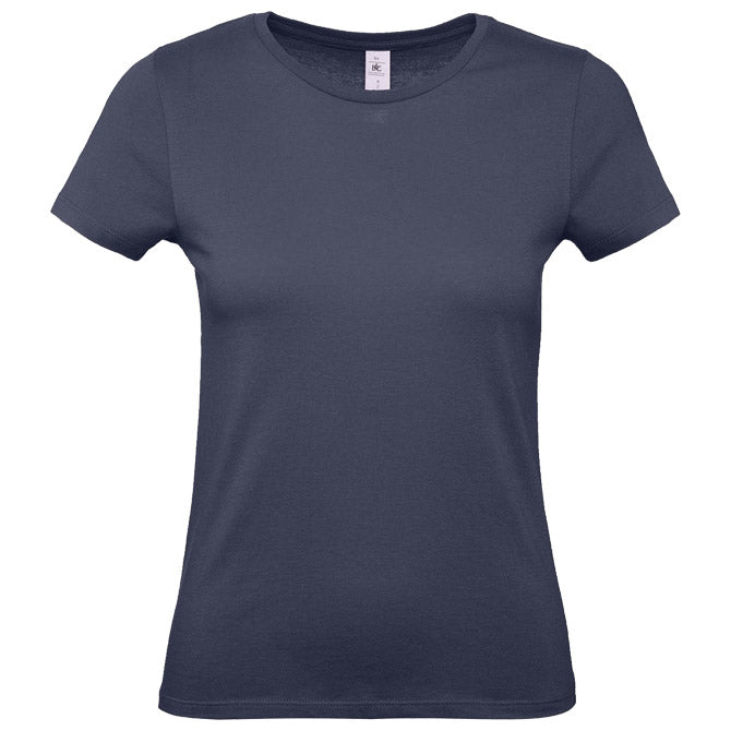 MAJICA KRATKI ROKAVI B&C #E150/WOMEN TEMNO MODRA L