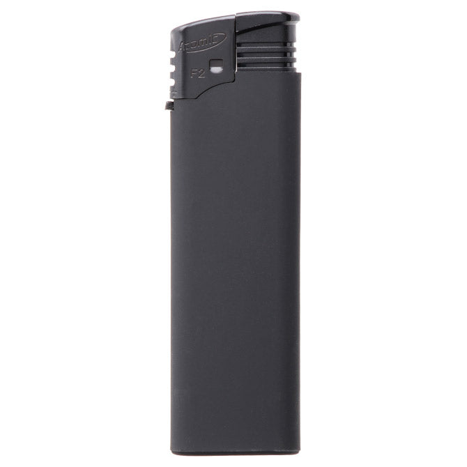 Upaljač elektronski gumirani mat atomic f2 rubber trober 3670303 crno/crni