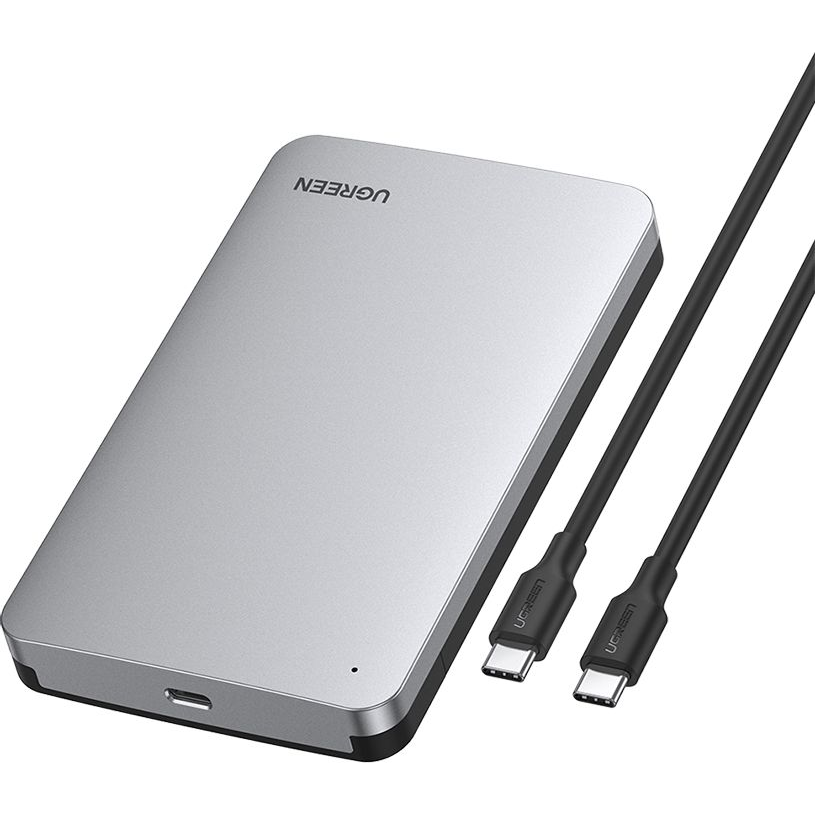 Ugreen 70499 kutija za disk za pohranu podataka HDD/SDD kućište Sivo 2.5/3.5"