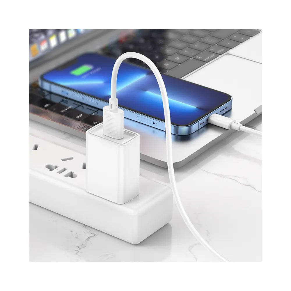 HOCO USB kabel pro iPhone Lightning 8-pin 2.4A Gratifed X88 bílý