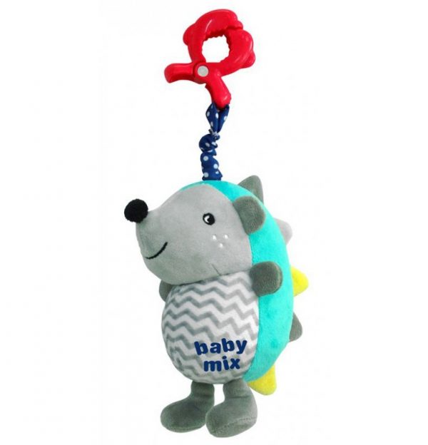 Baby mix plišani glazbeni sivi zeko