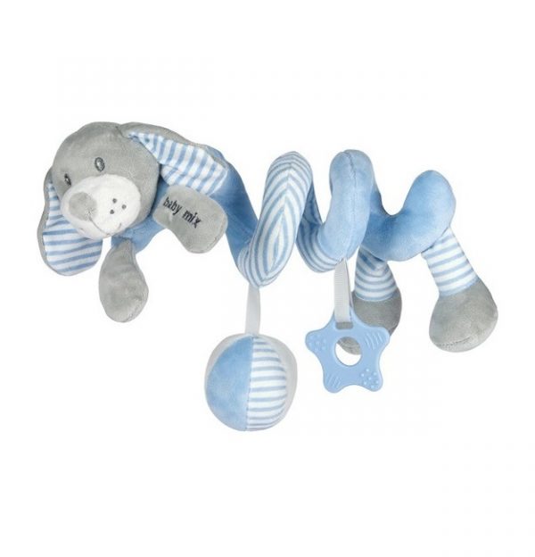 Plišana spirala pas grey&blue