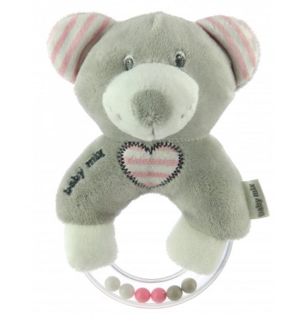 Plišana spirala zeko grey&mint