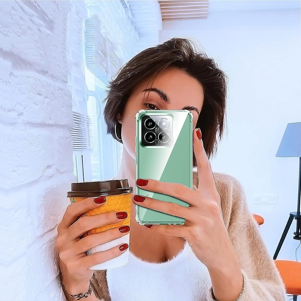 Techsuit Shockproof Clear Silicone průhledné nárazuvzdorné pouzdro pro Xiaomi 14 Pro