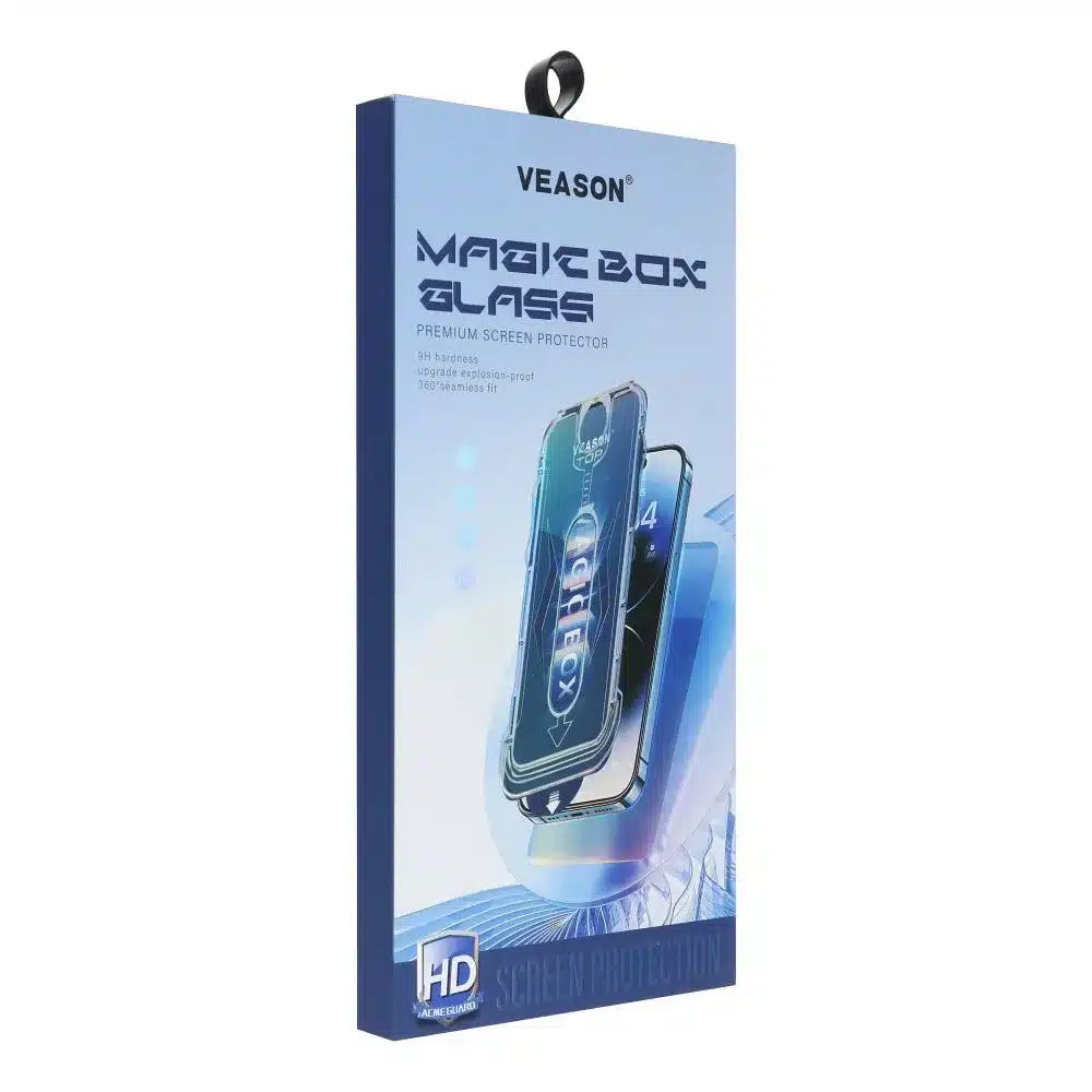 Tvrzené sklo 6D Pro Veason Easy-Install Glass – pro iPhone 14 Pro černé