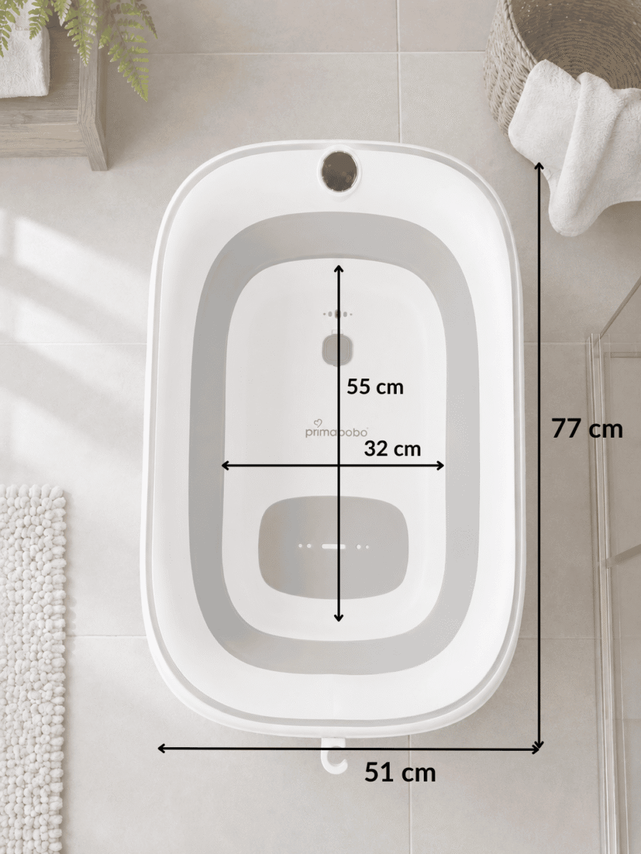 CARRELLO sklopiva kada SENSO sa termometrom, umetkom i stalkom