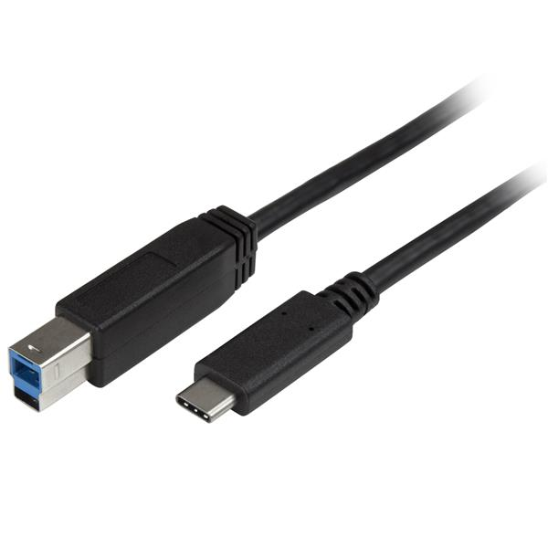 StarTech.com USB315CB2M USB kabel 2 m USB 3.2 Gen 1 (3.1 Gen 1) USB C USB B Crno