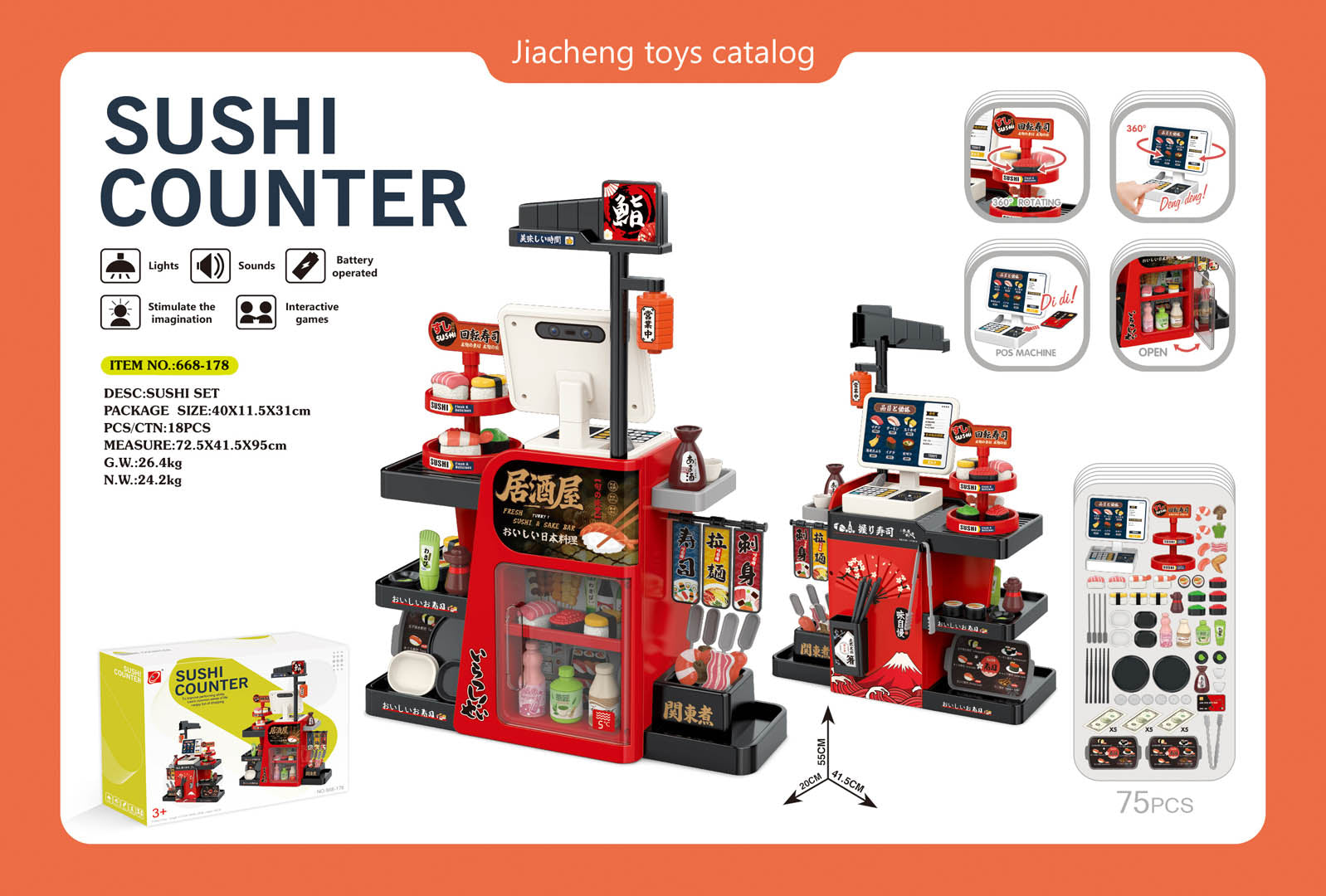 Sushi making stand 75el.