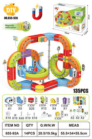 Magnetic Coloured Railway 135el.