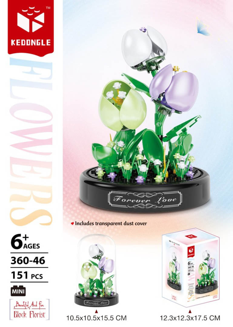 Blossom set with lampshade 151el.