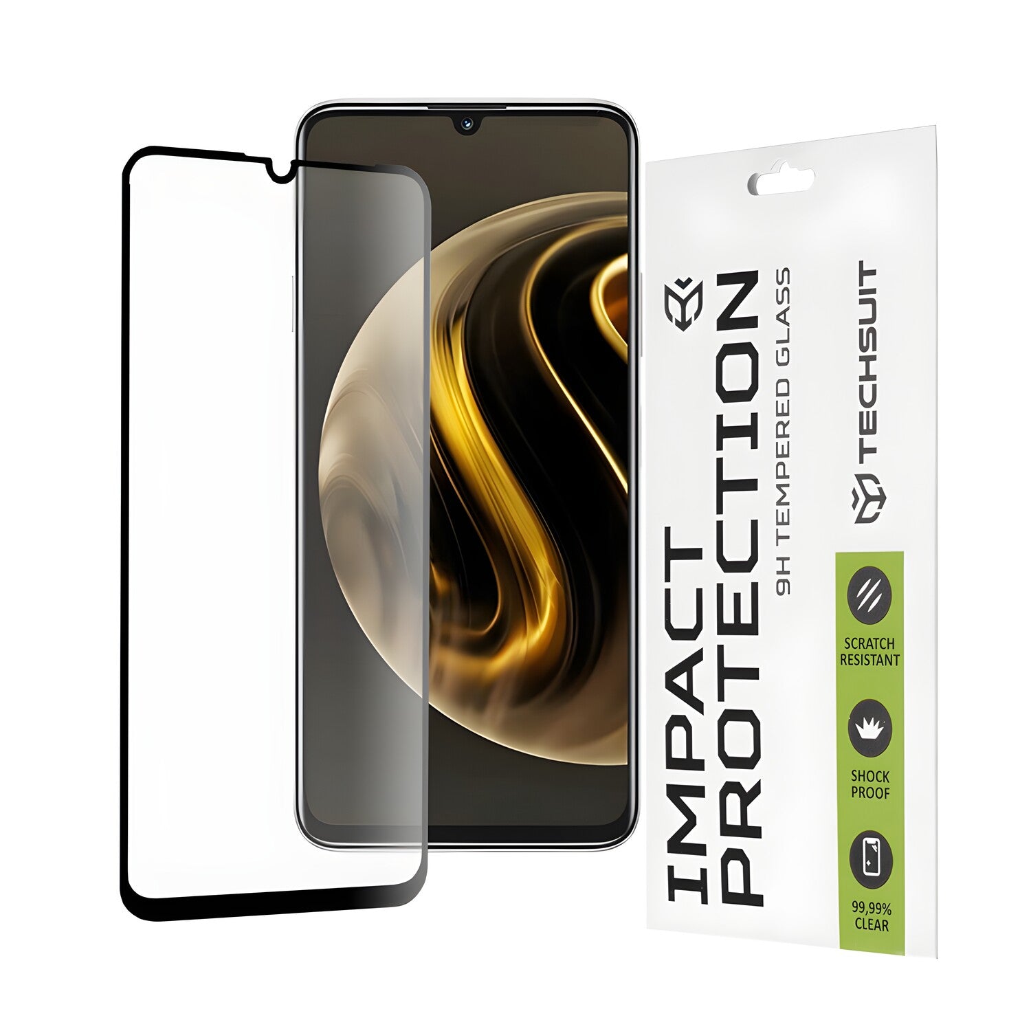 Techsuit zaštitno celoplošno staklo 111D za Huawei Nova Y72 - Crna KP30903