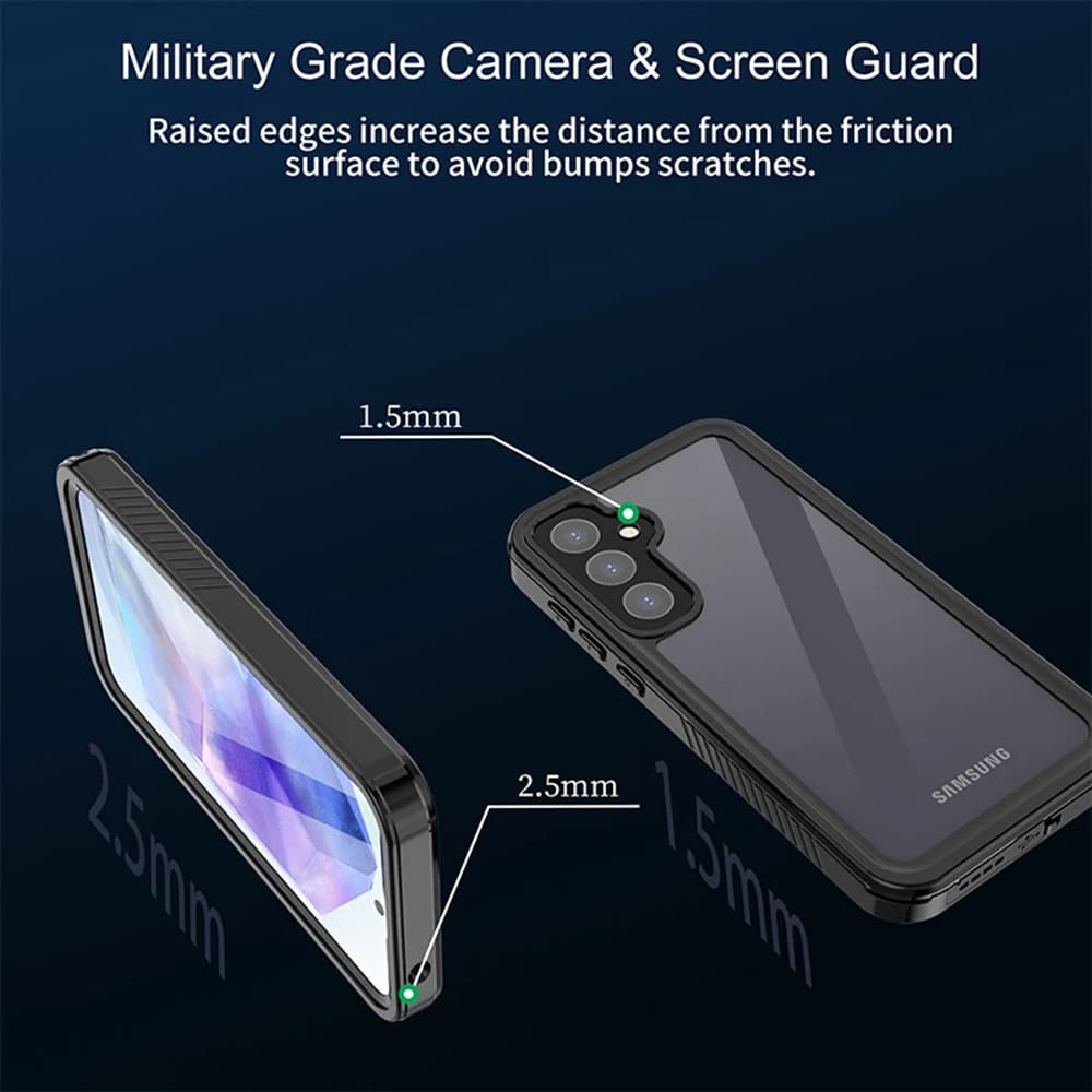 ShellBox - Vodotěsné pouzdro IP68 360° pro Samsung Galaxy A55 5G - Černé