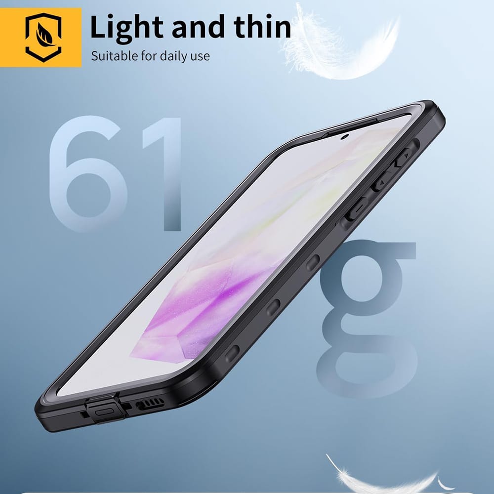 ShellBox – Vodotěsné pouzdro IP68 360° pro Samsung Galaxy A35 5G – Černá