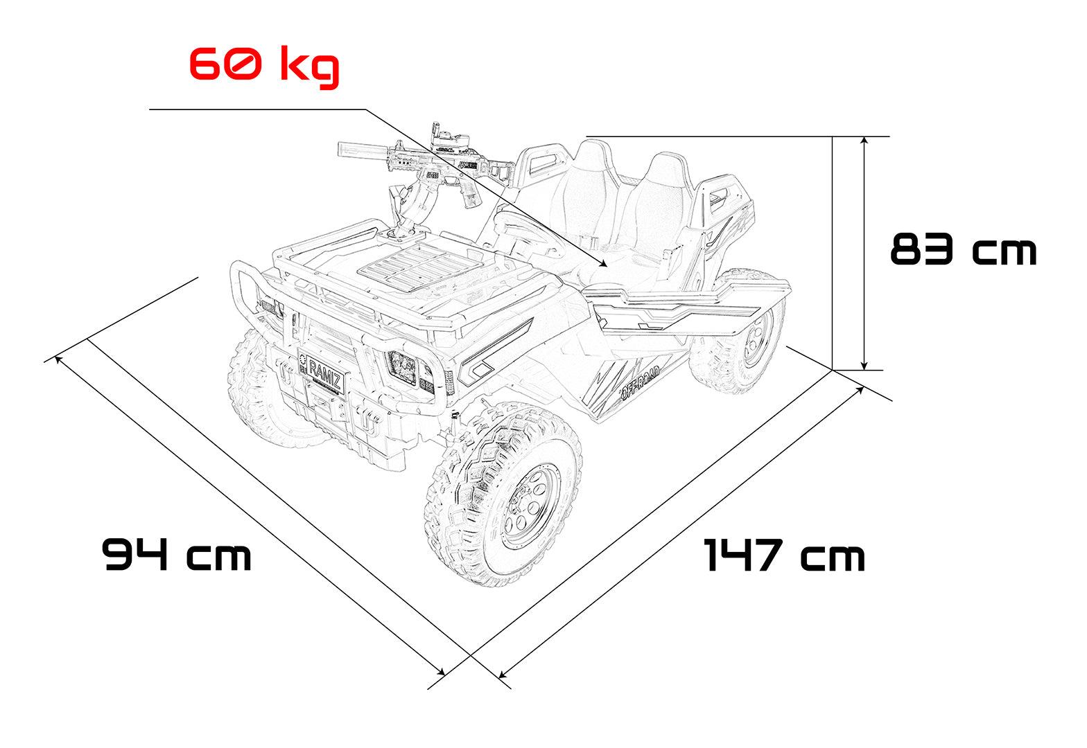 Buggy PROSPECTOR 4x4 STRONG Blue