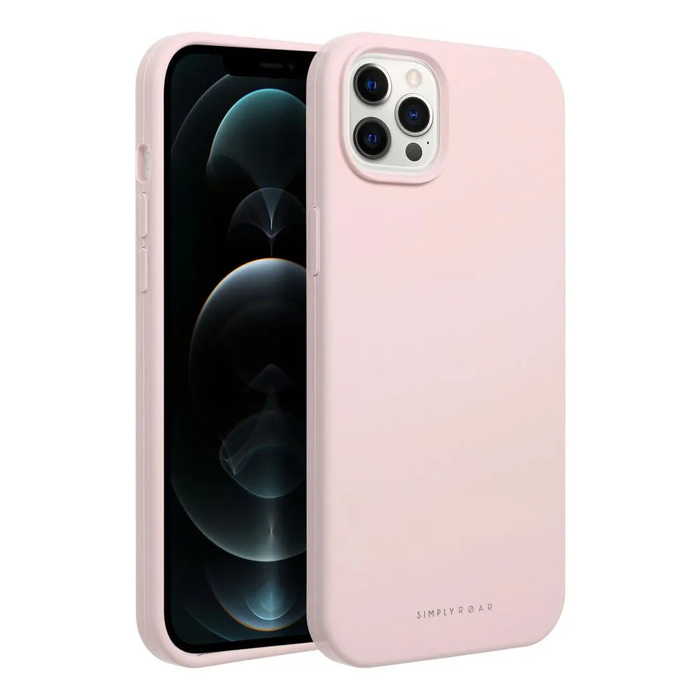 Roar Cloud-Skin maska pro iPhone 12 Pro světle růžová