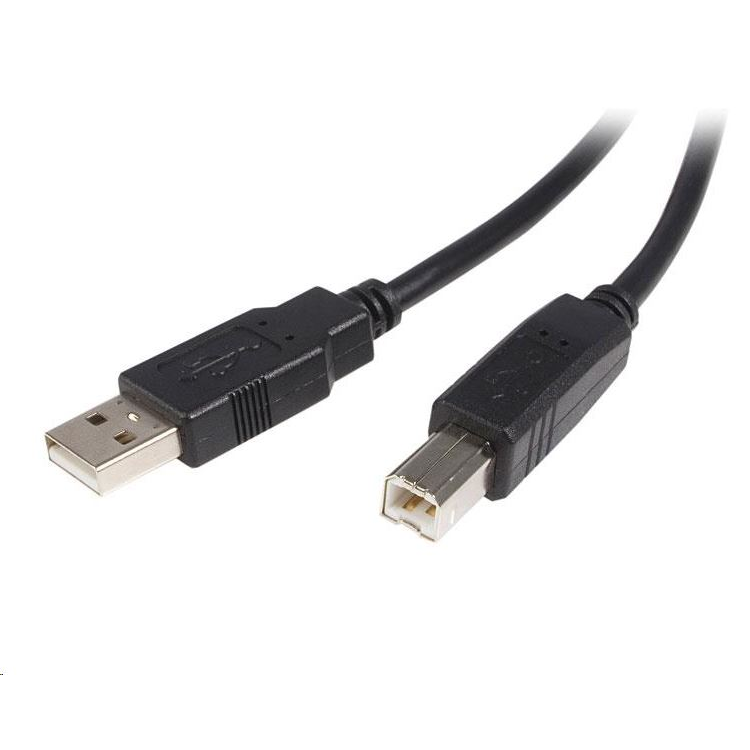 StarTech.com USB2HAB1M USB kabel 1 m USB 2.0 USB A USB B Crno