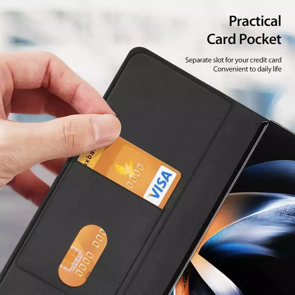 DUX DUCIS Bril - kožené pouzdro pro Samsung Galaxy Z Fold5 5G černé