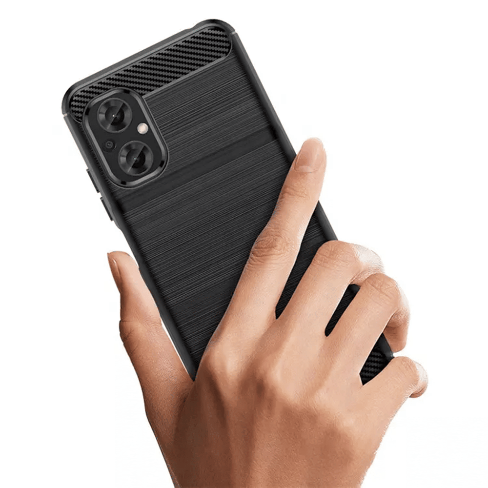 Techsuit - Karbonový silikonový obal pro Xiaomi Poco M5 - černý