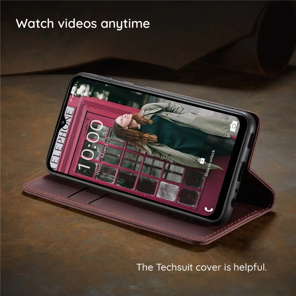 Techsuit Confy Cover flipové pouzdro pro Honor 200 Lite – černé
