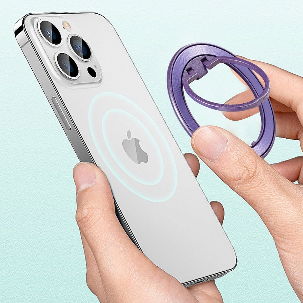 Techsuit – MagSafe kroužek na telefon (MPR2) – Kulatý tvar – hliníková slitina – červený